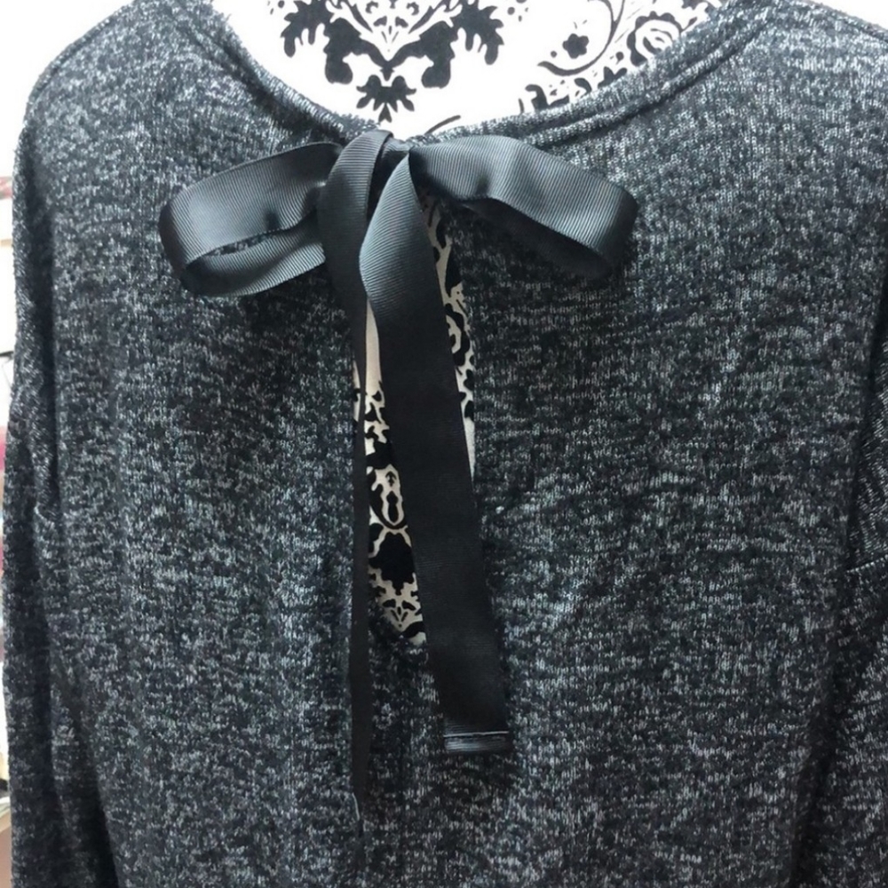 Vero Moda Knit Top Ribbon Tie Open Back L